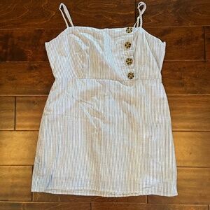 American Threads Stripped Mini Dress